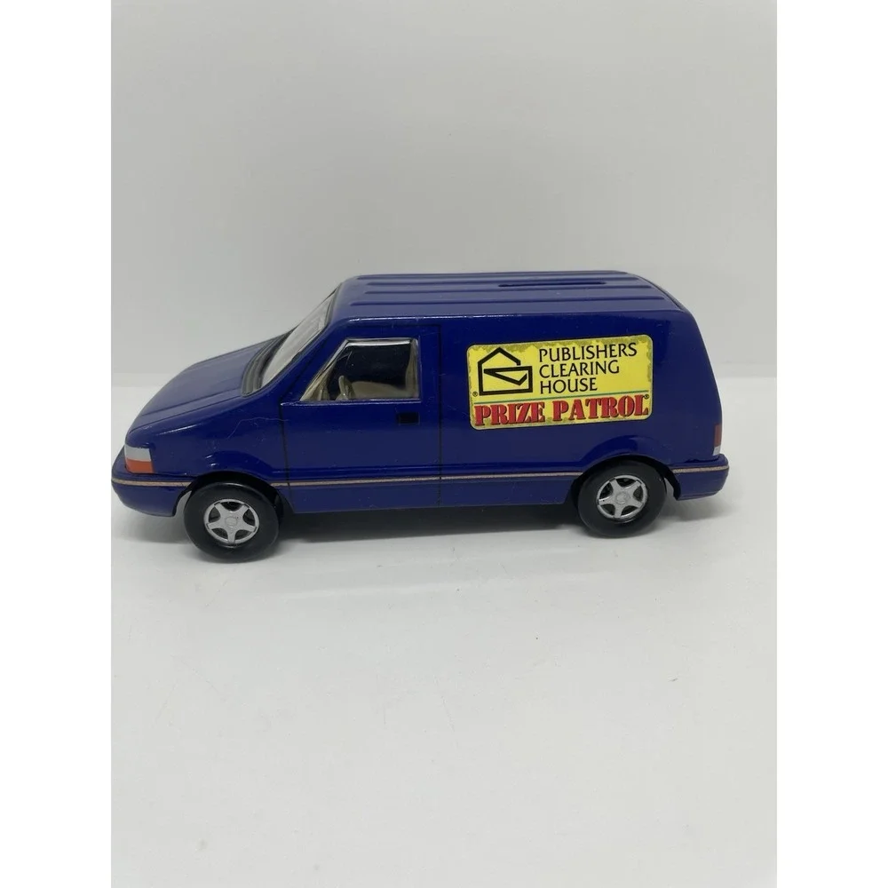 Publishers Clearing House Prize Patrol Van Coin Bank Blue 1996 with box